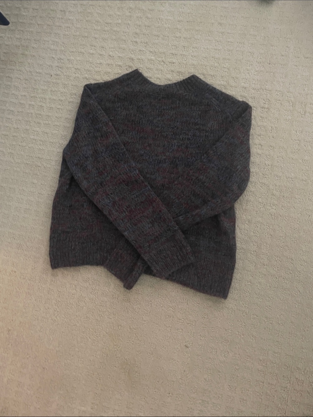 Vince Marled Brown/Purple Crewneck Sweater, alpaca blend - Picture 5 of 7